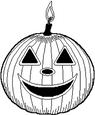 Laminas para colorear de calabazas para halloween